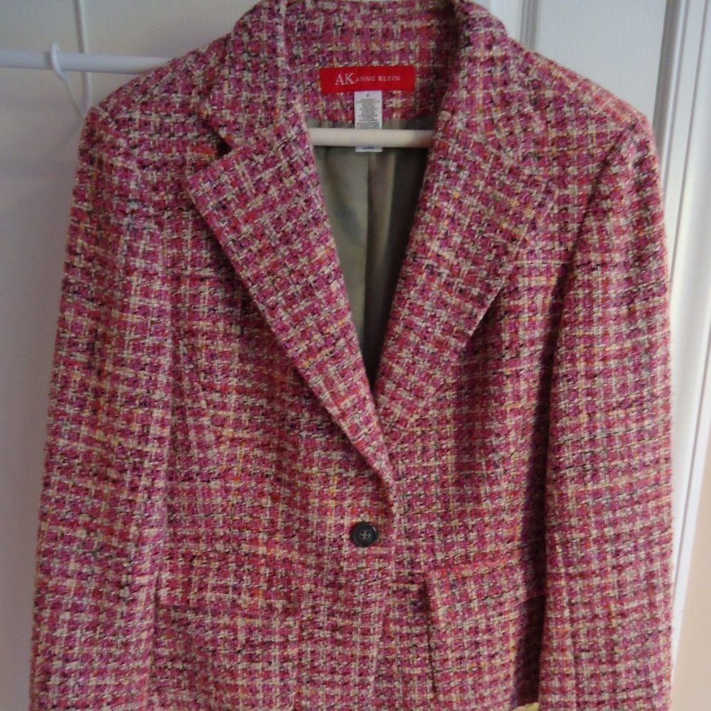 Anne Klein Jacket 8 Tweed Vintage